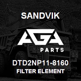 DTD2NP11-8160 Sandvik FILTER ELEMENT | AGA Parts