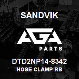 DTD2NP14-8342 Sandvik HOSE CLAMP RB | AGA Parts
