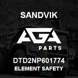 DTD2NP601774 Sandvik ELEMENT SAFETY | AGA Parts