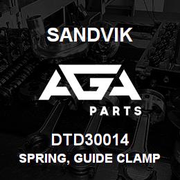 DTD30014 Sandvik SPRING, GUIDE CLAMP | AGA Parts