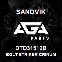 DTD31512B Sandvik BOLT STRIKER CRINUM HEAD PLATE | AGA Parts