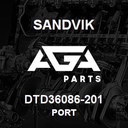 DTD36086-201 Sandvik PORT | AGA Parts