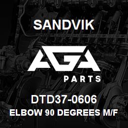 DTD37-0606 Sandvik ELBOW 90 DEGREES M/F | AGA Parts
