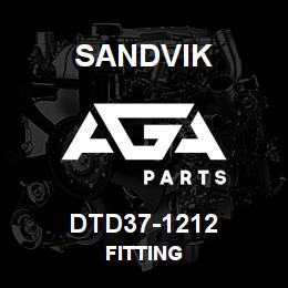 DTD37-1212 Sandvik FITTING | AGA Parts