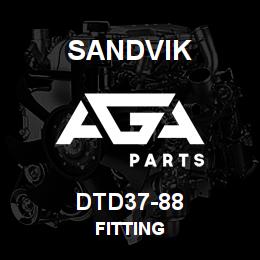 DTD37-88 Sandvik FITTING | AGA Parts