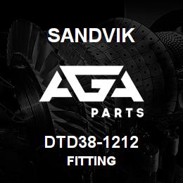 DTD38-1212 Sandvik FITTING | AGA Parts