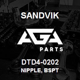 DTD4-0202 Sandvik NIPPLE, BSPT | AGA Parts