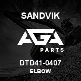 DTD41-0407 Sandvik ELBOW | AGA Parts
