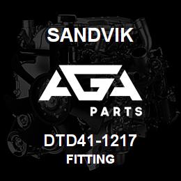 DTD41-1217 Sandvik FITTING | AGA Parts