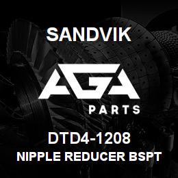 DTD4-1208 Sandvik NIPPLE REDUCER BSPT | AGA Parts