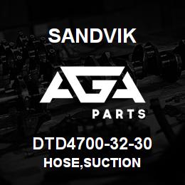 DTD4700-32-30 Sandvik HOSE,SUCTION | AGA Parts