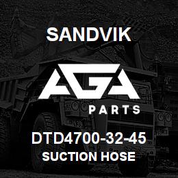 DTD4700-32-45 Sandvik SUCTION HOSE | AGA Parts