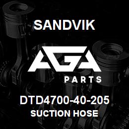 DTD4700-40-205 Sandvik SUCTION HOSE | AGA Parts