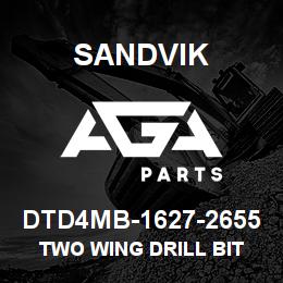 DTD4MB-1627-2655 Sandvik TWO WING DRILL BIT | AGA Parts