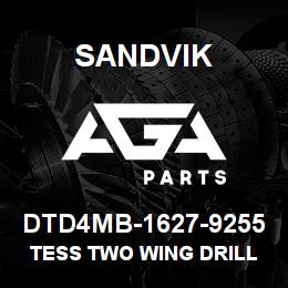 DTD4MB-1627-9255 Sandvik TESS TWO WING DRILL BIT | AGA Parts