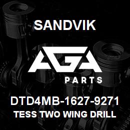 DTD4MB-1627-9271 Sandvik TESS TWO WING DRILL BIT | AGA Parts