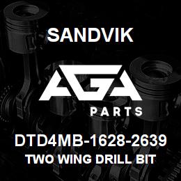 DTD4MB-1628-2639 Sandvik TWO WING DRILL BIT | AGA Parts