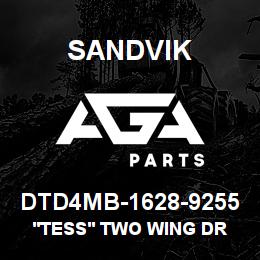 DTD4MB-1628-9255 Sandvik 'TESS' TWO WING DRILL BIT | AGA Parts