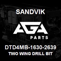 DTD4MB-1630-2639 Sandvik TWO WING DRILL BIT | AGA Parts