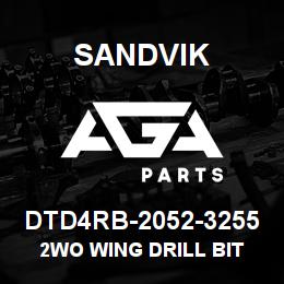 DTD4RB-2052-3255 Sandvik 2WO WING DRILL BIT | AGA Parts