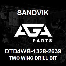 DTD4WB-1328-2639 Sandvik TWO WING DRILL BIT | AGA Parts