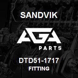 DTD51-1717 Sandvik FITTING | AGA Parts