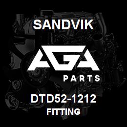 DTD52-1212 Sandvik FITTING | AGA Parts