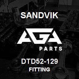 DTD52-129 Sandvik FITTING | AGA Parts