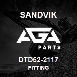DTD52-2117 Sandvik FITTING | AGA Parts