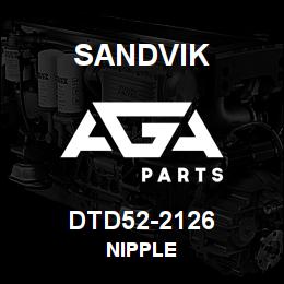 DTD52-2126 Sandvik NIPPLE | AGA Parts