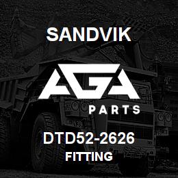 DTD52-2626 Sandvik FITTING | AGA Parts
