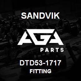 DTD53-1717 Sandvik FITTING | AGA Parts