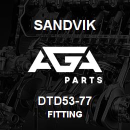 DTD53-77 Sandvik FITTING | AGA Parts