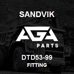 DTD53-99 Sandvik FITTING | AGA Parts