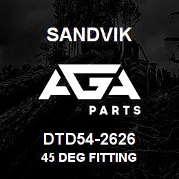 DTD54-2626 Sandvik 45 DEG FITTING | AGA Parts
