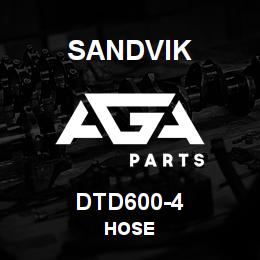 DTD600-4 Sandvik HOSE | AGA Parts