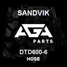 DTD600-6 Sandvik HOSE | AGA Parts