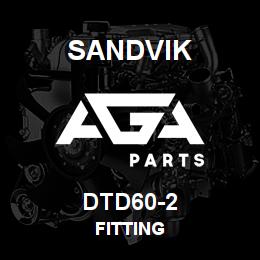 DTD60-2 Sandvik FITTING | AGA Parts