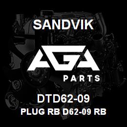 DTD62-09 Sandvik PLUG RB D62-09 RB | AGA Parts
