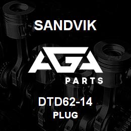 DTD62-14 Sandvik PLUG | AGA Parts