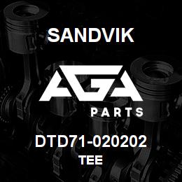 DTD71-020202 Sandvik TEE | AGA Parts