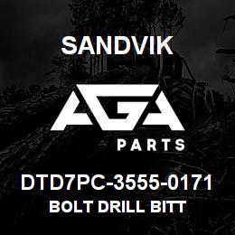 DTD7PC-3555-0171 Sandvik BOLT DRILL BITT | AGA Parts
