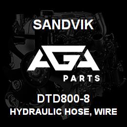 DTD800-8 Sandvik HYDRAULIC HOSE, WIRE BRAID | AGA Parts
