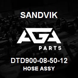 DTD900-08-50-12 Sandvik HOSE ASSY | AGA Parts