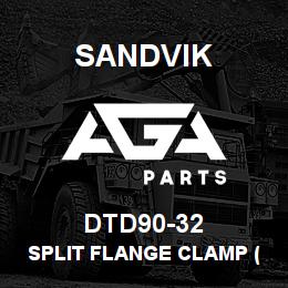 DTD90-32 Sandvik SPLIT FLANGE CLAMP (2 HALVES) | AGA Parts