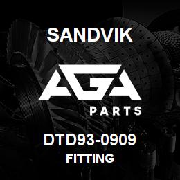 DTD93-0909 Sandvik FITTING | AGA Parts