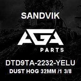 DTD9TA-2232-YELU Sandvik DUST HOG 32MM /1 3/8" DIAMETER BIT | AGA Parts