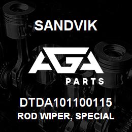 DTDA101100115 Sandvik ROD WIPER, SPECIAL | AGA Parts