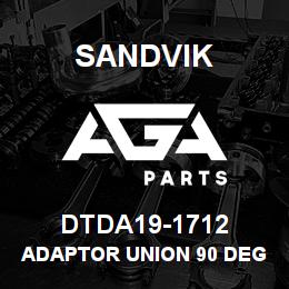 DTDA19-1712 Sandvik ADAPTOR UNION 90 DEG | AGA Parts