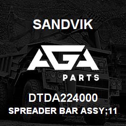 DTDA224000 Sandvik SPREADER BAR ASSY;1150 CARRIAGE ASSY | AGA Parts